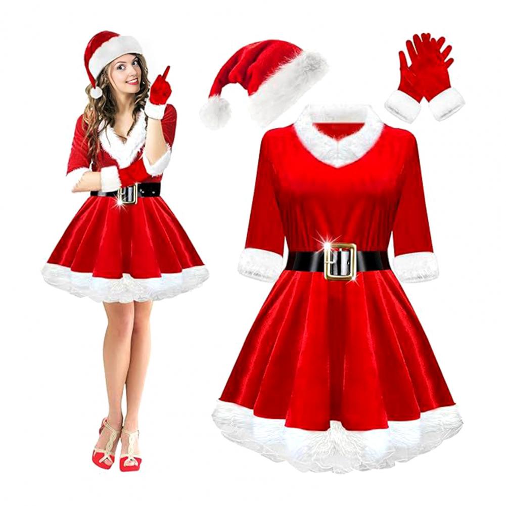 Elf Costume Christmas - Set costume da signora Natale da