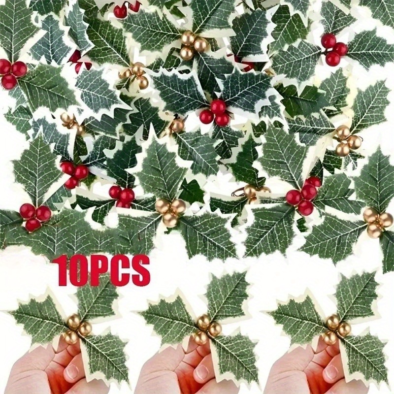 Christmas Wreath Fake - 10 pezzi di bacche artificiali di