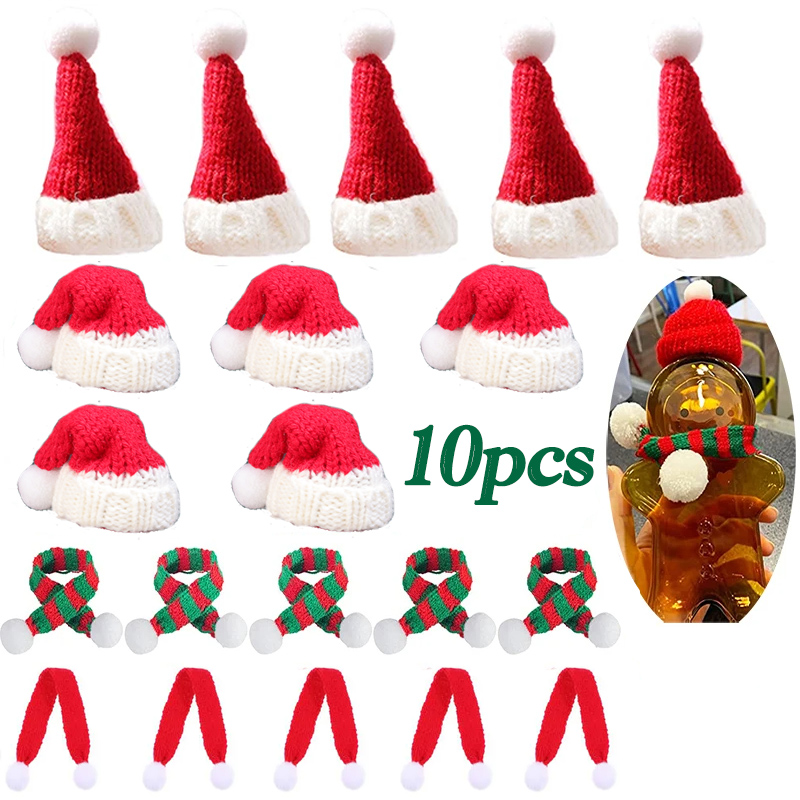 Santa Hat Plush - 1-10pcs bambola di natale Mini dito