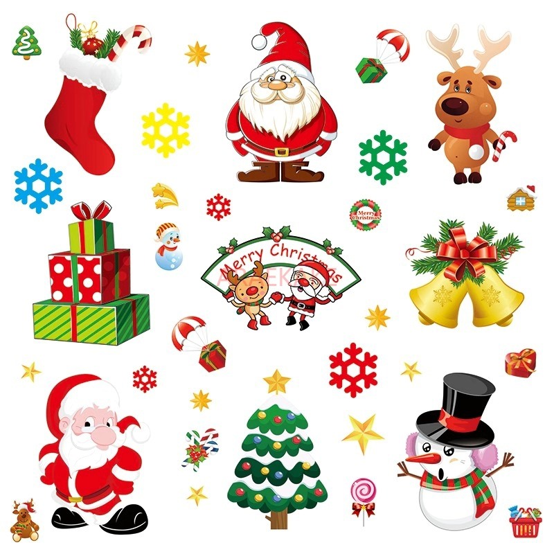 Snowflake Window Decal - 1 pz adesivo statico natalizio rimovibile