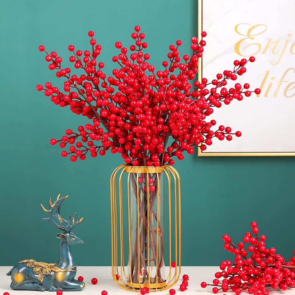 Rami Artificiali di Bacche Ros - Christmas Wreath Fake recensione e prezzo