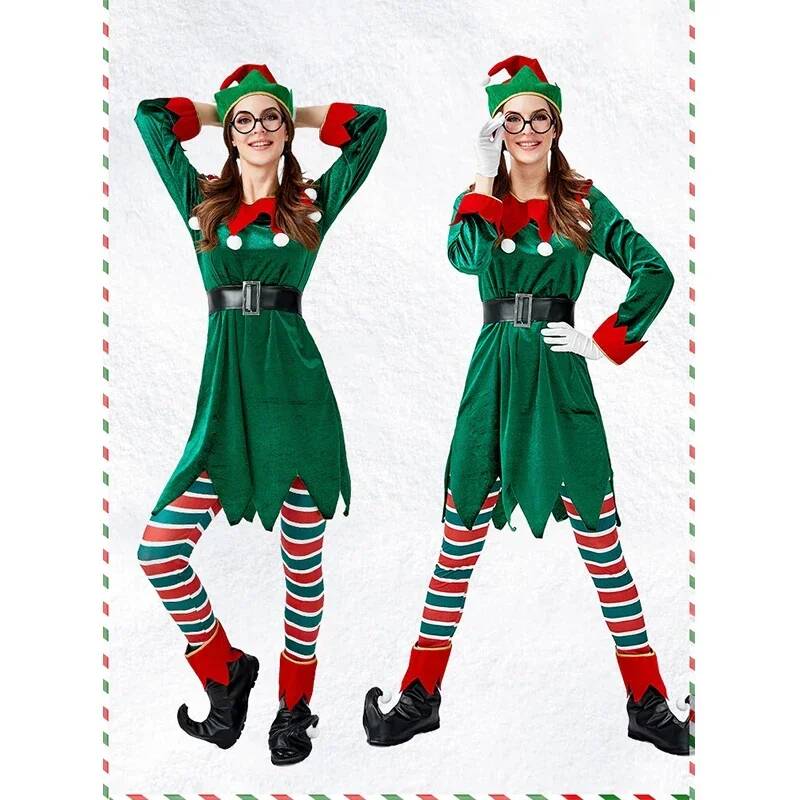 Costume da Babbo Natale per Co - Elf Costume Christmas recensione e prezzo