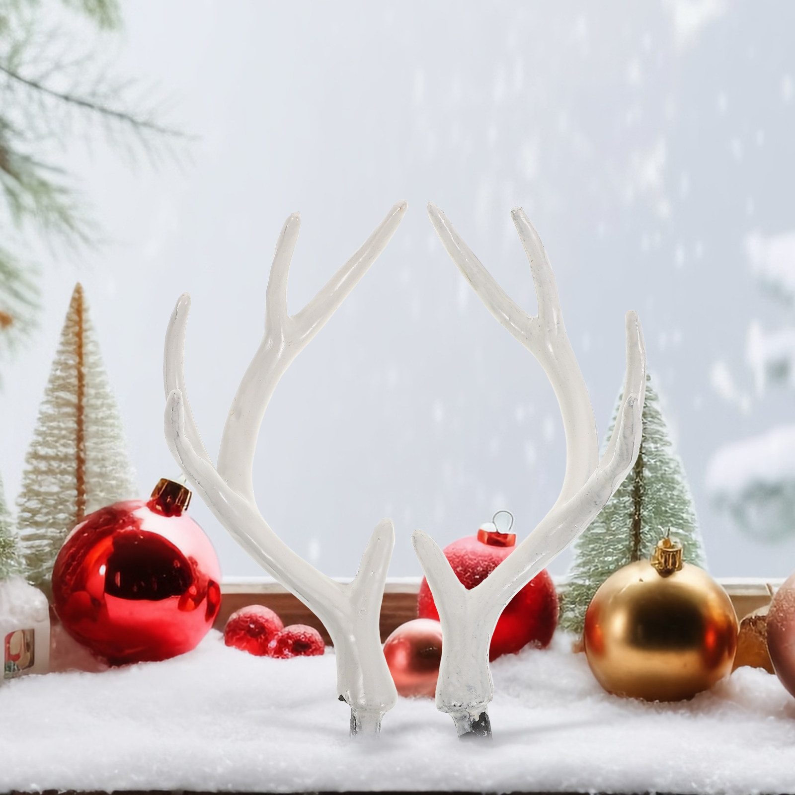 1 Paio di Corna di Cervo Bianc - Reindeer Antlers Headband recensione e prezzo