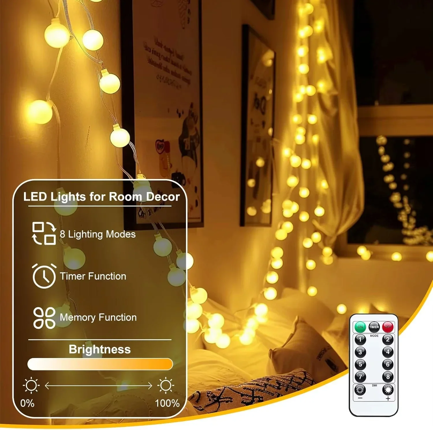 Luci a sfera a LED USB 6M 10M  - Led Fairy String Lights recensione e prezzo