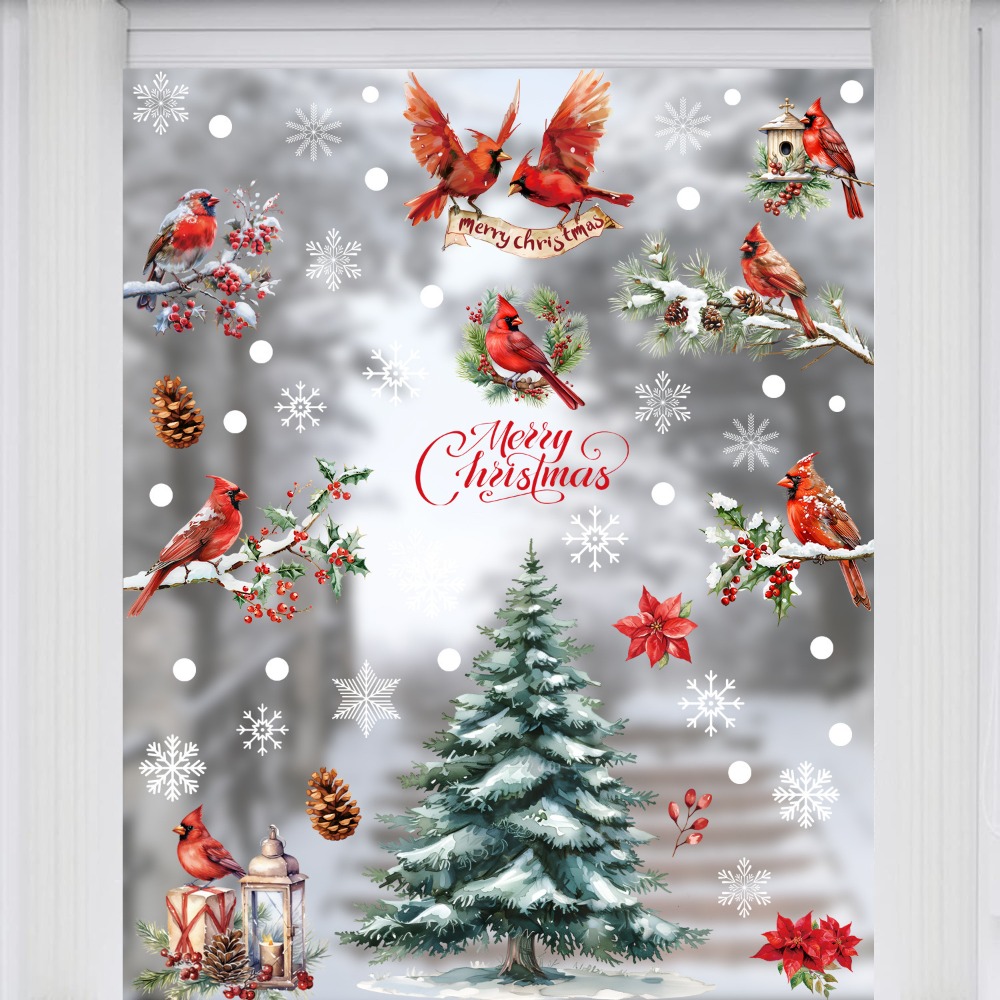 Set di 9 Adesivi Natalizi per  - Snowflake Window Decal recensione e prezzo