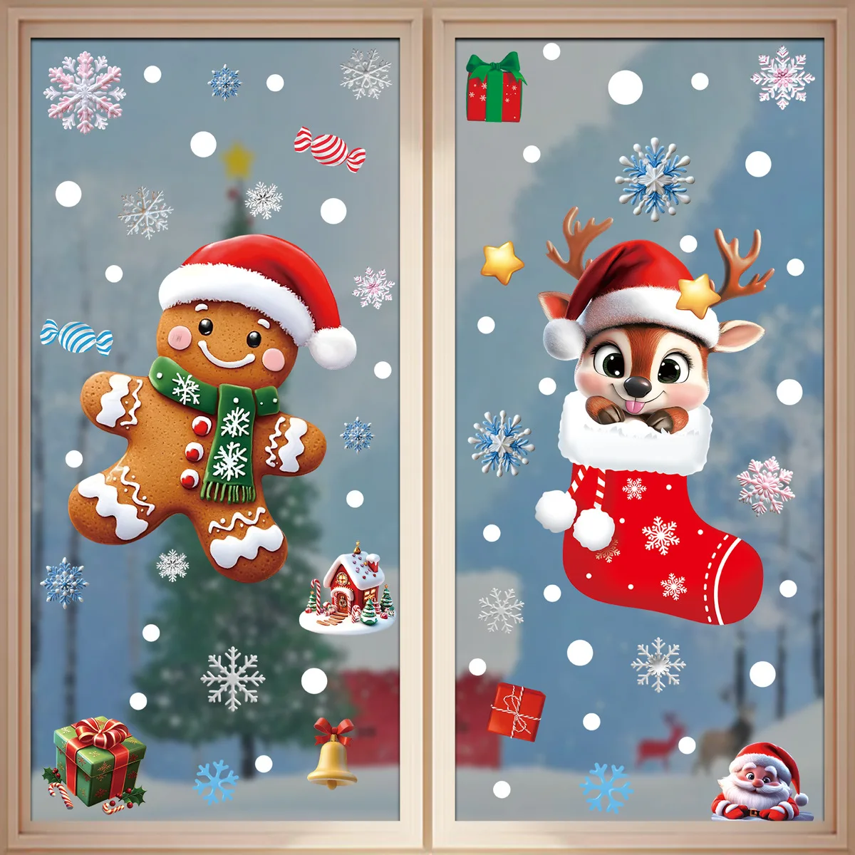 2025 adesivi natalizi statici  - Snowflake Window Decal recensione e prezzo