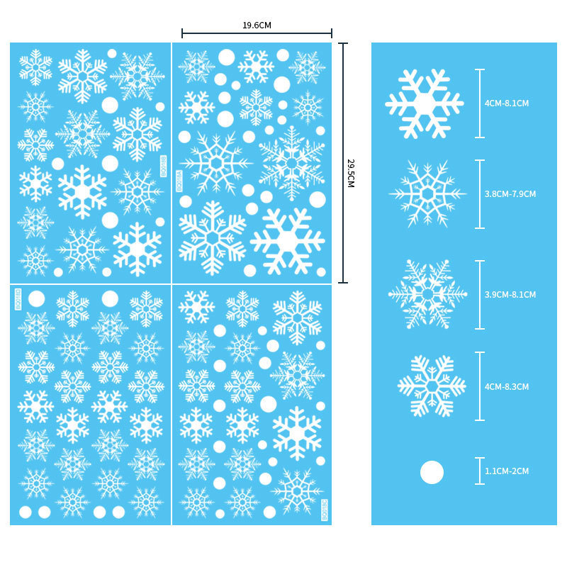 Adesivi statici natalizi rimov - Snowflake Window Decal recensione e prezzo